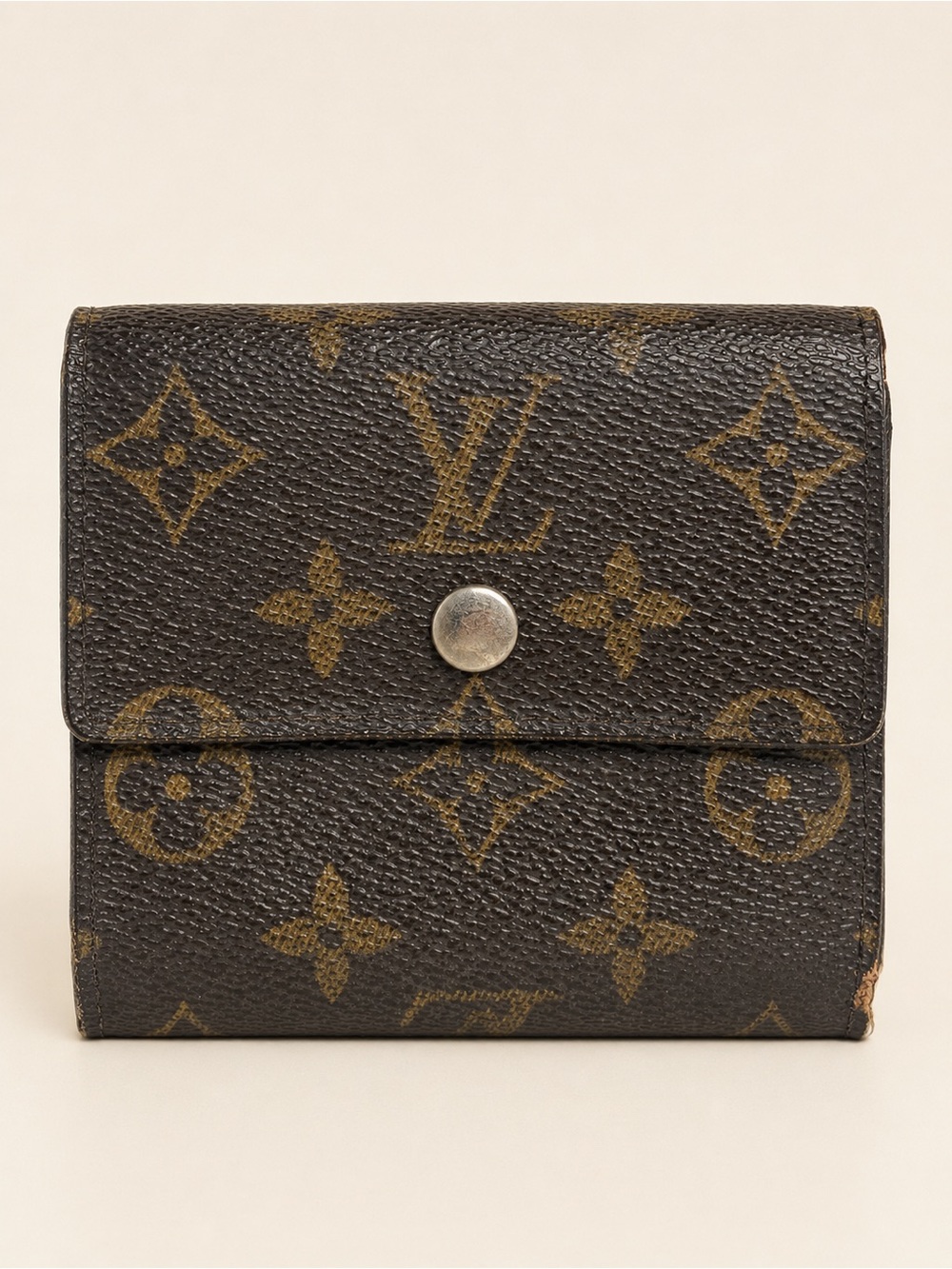 Louis Vuitton Monogram Compact Snap Wallet Vintage Brown LV - Picture 3 of 11